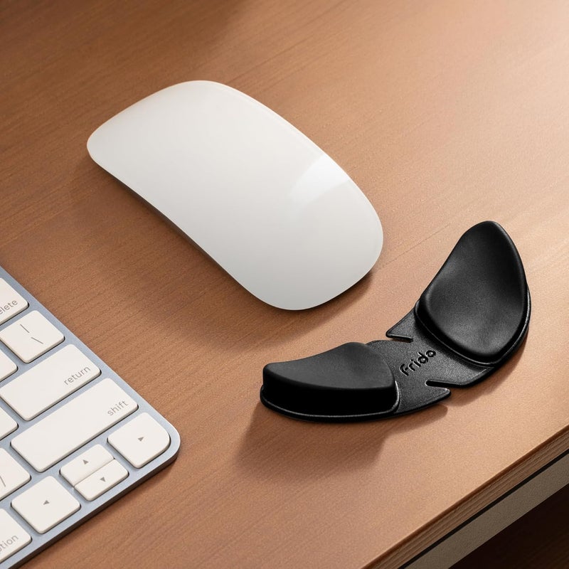 Frido دعامة معصم الفأرة (اليد اليسرى) | وسادة معصم انزلاقية ناعمة لتخفيف آلام المعصم ومتلازمة النفق الرسغي | للاستخدام مع اللابتوب، المكتب والألعاب | وسادة معصم تناسب جميع الأحجام للفأرة ولوحة المفاتيح - Image 2