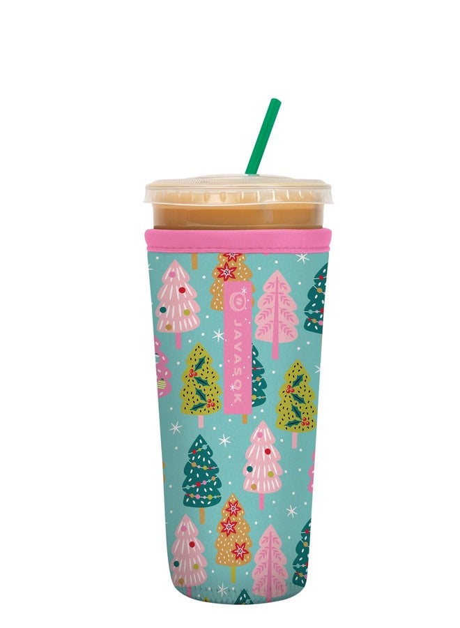 Sok It Java Sok Iced Coffee & Cold Soda Insulated Neoprene Cup Sleeve (Winter Magic, Medium: 22-28oz) - Image 1