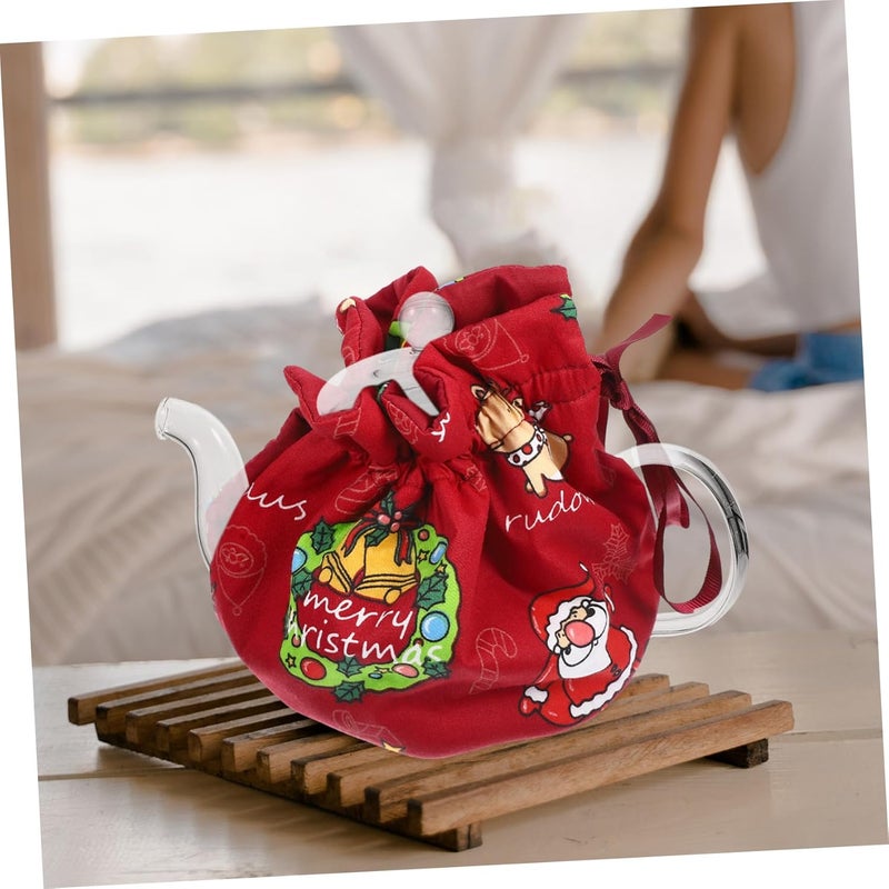 Didiseaon Cozy Teapot Warmer Cover for Insulation and Heat Retention Washable and Reusable Tea Pot Sleeve Decorative and Practical for Home Use Design - Image 3