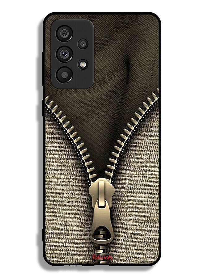 Tolwak Samsung Galaxy A73 5G Protective Case Cover Zip Pattern - Image 1