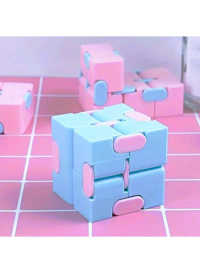 VGRASSP Flip, Turn and Spin Mini Infinity Cube Toy for Kids, Teens and Adults | Stress and Anxiety Relief | Featherlight Fidget Sensory Tool | Long Hours Play Toy | Size - 8 x 4 x 2 CM - Multicolor - Image 5