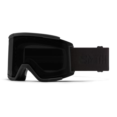 SMITH Squad XL Goggles with ChromaPop Lens – Performance Snowsports Goggles with Replaceable Lens for Skiing & Snowboarding – for Men & Women with Larger Faces – Blackout + Sun Black - Image 1