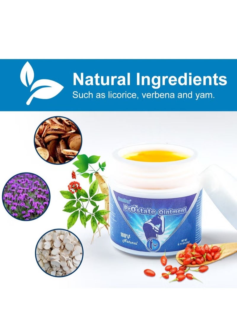 سوميفون كريم تحسين البروستاتا للرجال لتقليل التبول المتكرر للعناية بصحة الرجال، 20 جرام - Image 3