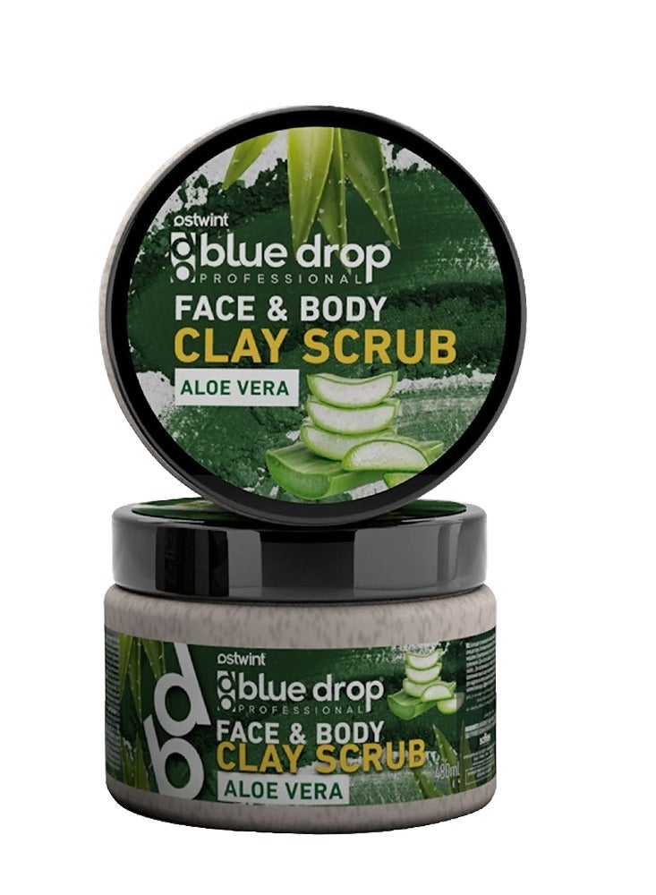 Ostwint Face and Body Scrub With Aloe Vera Blue Drop  480 ml  - Image 1