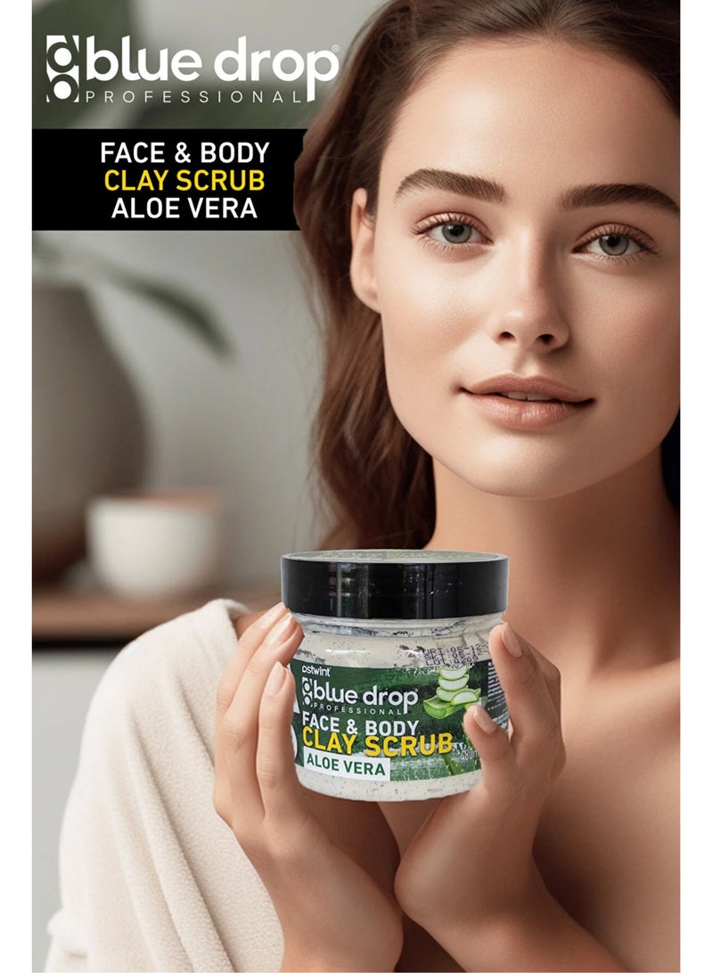 Ostwint Face and Body Scrub With Aloe Vera Blue Drop  480 ml  - Image 2