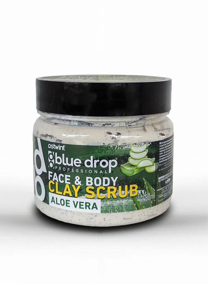 Ostwint Face and Body Scrub With Aloe Vera Blue Drop  480 ml  - Image 5