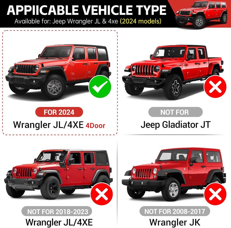 Utiiy Wheel Well Storage Bin for 2024+ Jeep Wrangler JL JLU 4XE - Rear Trunk Side Storage Box Cargo Organizer - Image 2