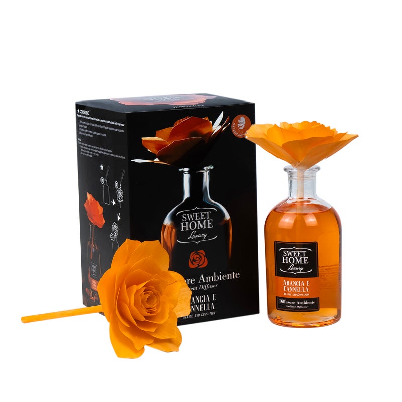 Sweet Home Luxury Ambient Fragrance – Orange Rose & Cinnamon, 250ml | Long-Lasting Home Diffuser Oil | Warm, Spicy & Floral Aroma for Living Room, Bedroom & Office | Inviting & Elegant Scent - Image 2