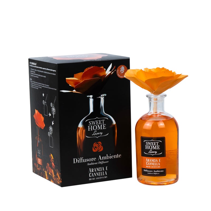 Sweet Home Luxury Ambient Fragrance – Orange Rose & Cinnamon, 250ml | Long-Lasting Home Diffuser Oil | Warm, Spicy & Floral Aroma for Living Room, Bedroom & Office | Inviting & Elegant Scent - Image 3