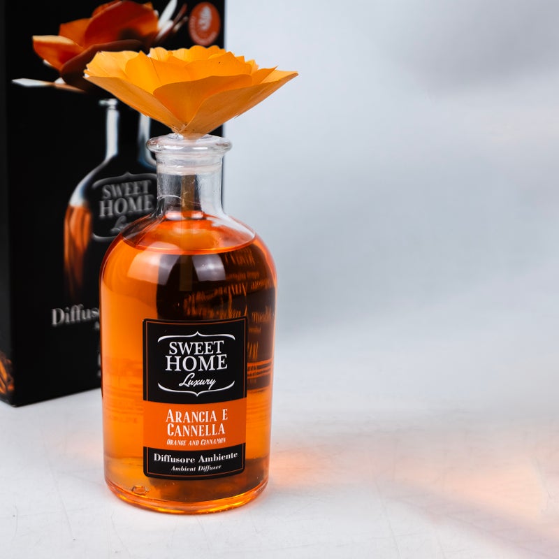 Sweet Home Luxury Ambient Fragrance – Orange Rose & Cinnamon, 250ml | Long-Lasting Home Diffuser Oil | Warm, Spicy & Floral Aroma for Living Room, Bedroom & Office | Inviting & Elegant Scent - Image 4
