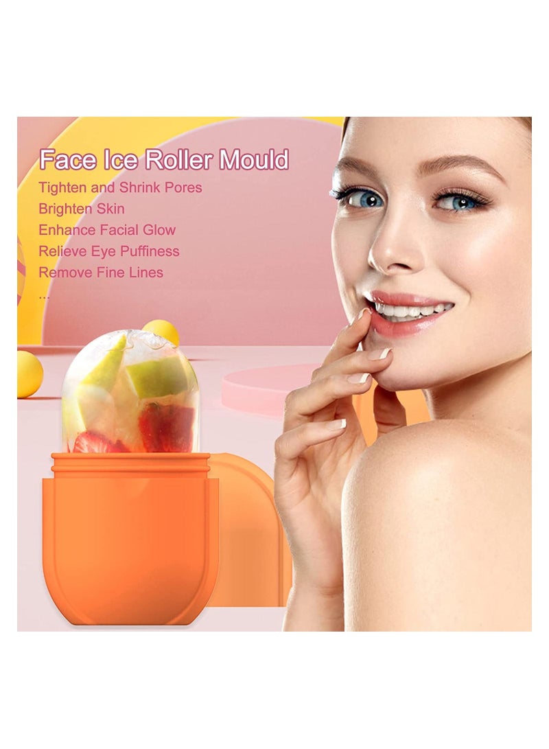 ORiTi Facial Ice Roller Mold Holder for Face Eyes Reusable Face Ice Roller Mould Tighten and Shrink Pores Brighten Skin Eye Puffiness Treatment - Image 3