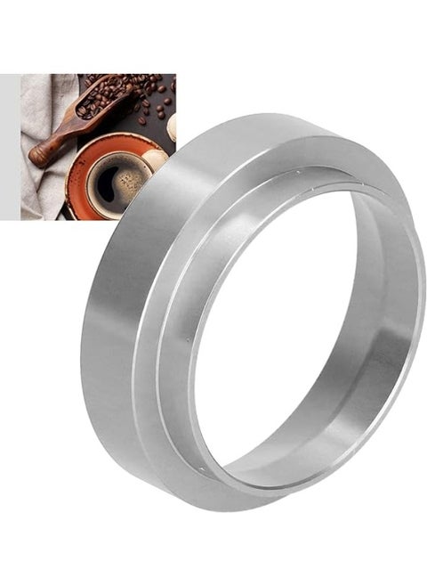 Espresso Dosing Funnel Aluminum Coffee Dosing Ring compatible Replacement For 53m Portafilters Silver 53m