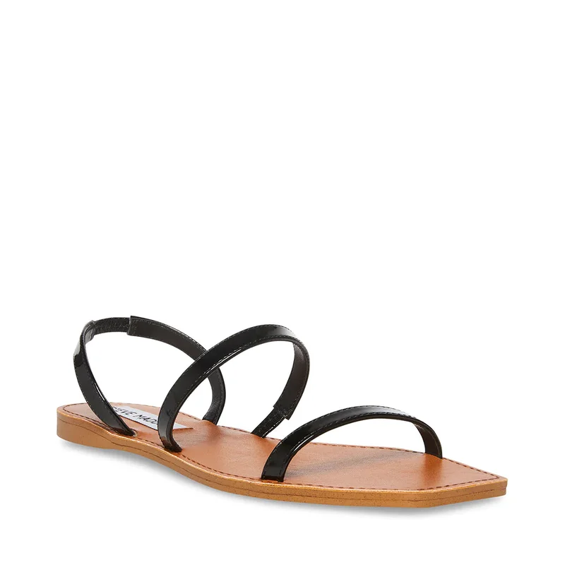 STEVE MADDEN Flat Sandals Black Women's Sandals