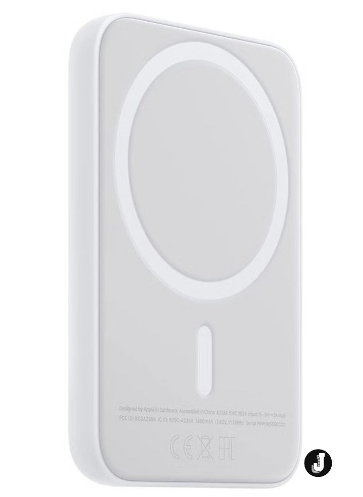 JAJEEK - "NEW MagSafe Wireless Power Bank for iPhone 14 – 10,000mAh Portable Charger (White)" - Image 1