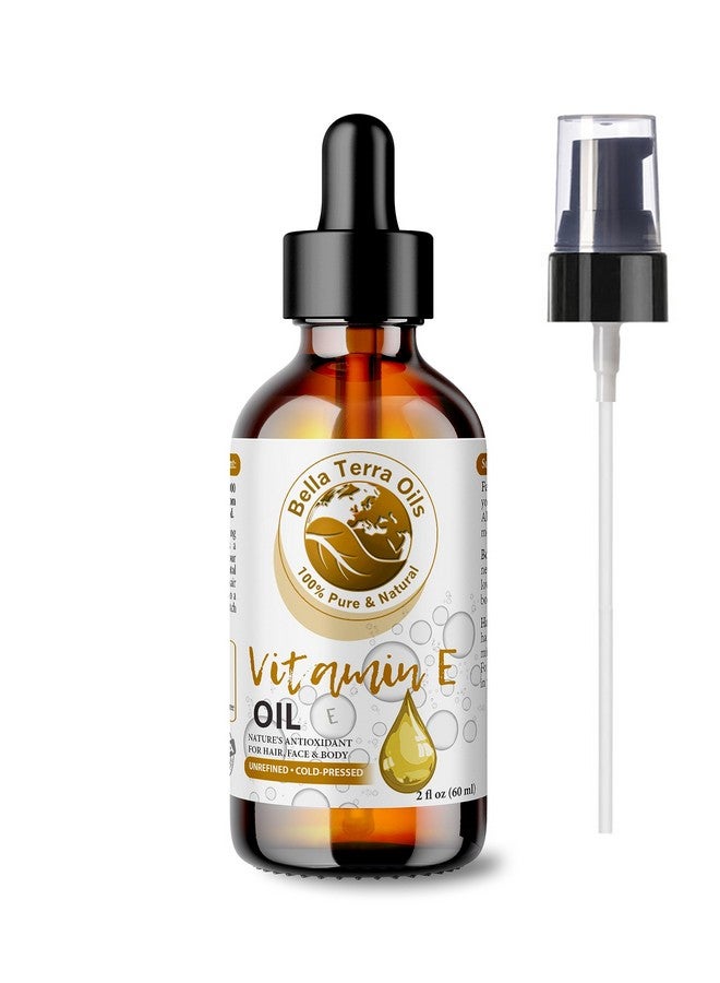 بيلا تيرا أويلز زيت فيتامين هـ العضوي 2 أونصة يحتفل بفيتامين هـ العضوي الطبيعي المغذي والمشتق من دالفا توكوفيرول وهو ضروري للبشرة الفاخرة - Image 1