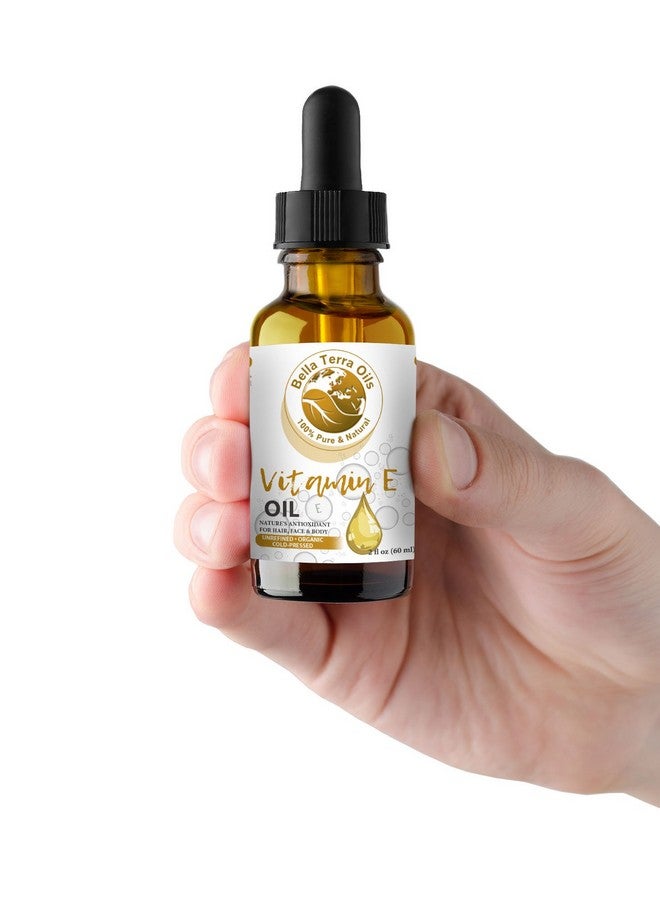 بيلا تيرا أويلز زيت فيتامين هـ العضوي 2 أونصة يحتفل بفيتامين هـ العضوي الطبيعي المغذي والمشتق من دالفا توكوفيرول وهو ضروري للبشرة الفاخرة - Image 4