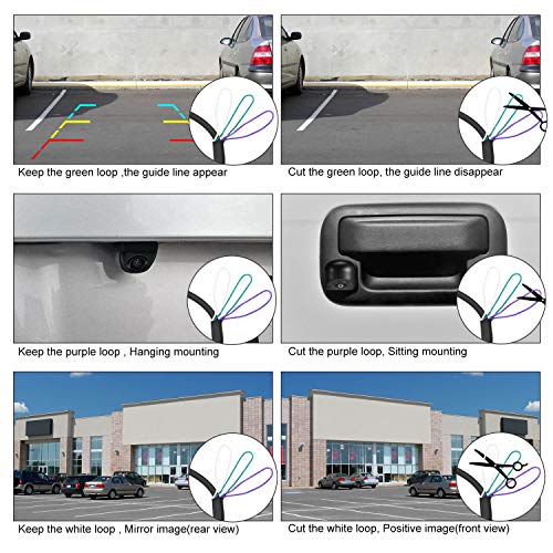 NATIKA Backup/Front View Camera,IP69K Waterproof Great Night Vision HD and Super Wide Angle Metal OEM Style Reverse Rear View Backup Camera for Cars Pickup Trucks SUVs RVs Vans (Black) - Image 4