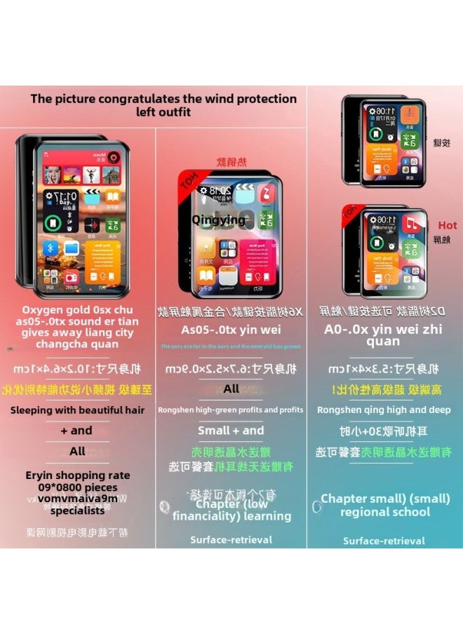 Generic - Touch Screen Dedicated Charm Sound 3 Screen Broadcast Full Bluetooth Dongda Walkman Students 34 High School Students Version-Body Color:Snow White Touch Screen Qingying D2 Pro+ Qingying Bluetooth 6.0 Qingying Gift Pack + Protective Case Qingying Eye Protection Complete-Memory Capacity:32gb. Qingying Super Top Gift Pack⭐Qingying Standard Configuration + Wire-controlled Magnetic Headphones + Wireless Bluetooth Earphones - Image 1