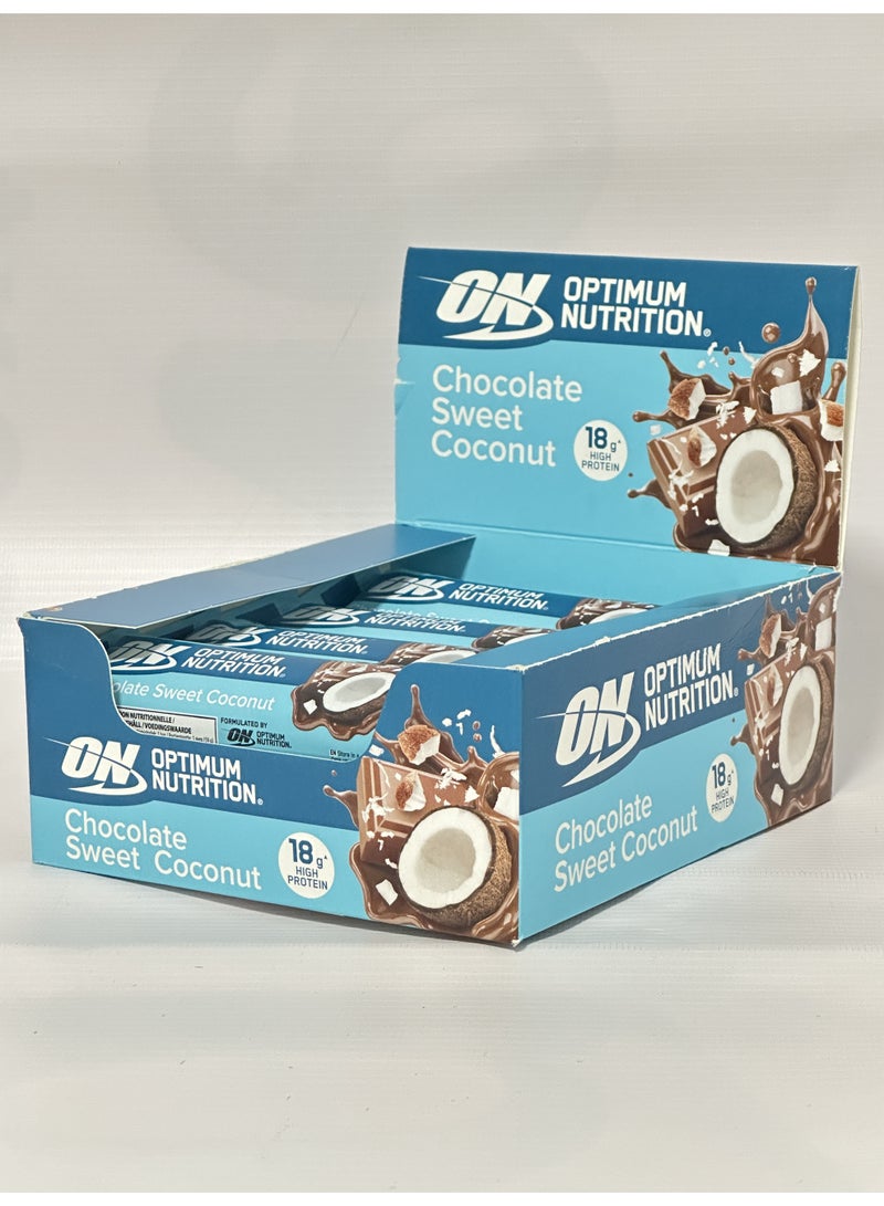 ON Crunch Bar 12x59g Chocolate Sweet Coconut 708G - Image 1