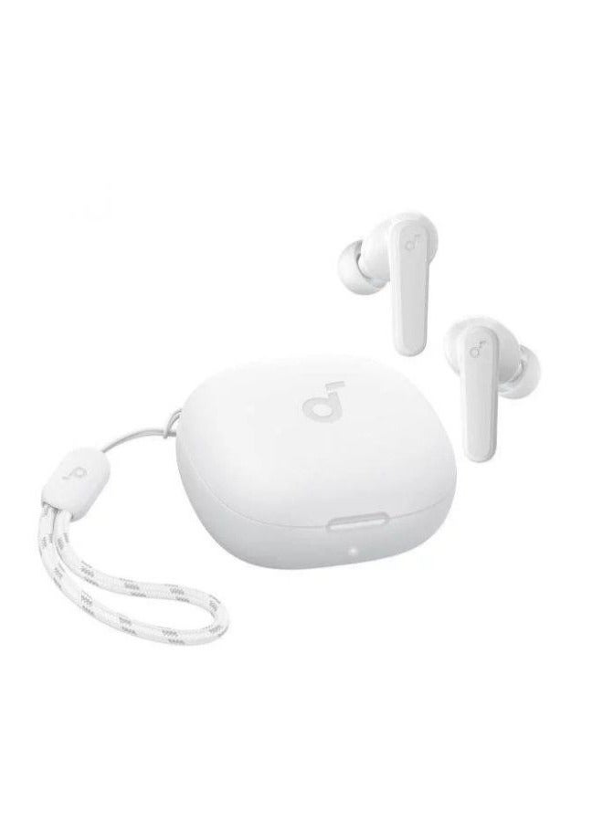 ساوند كور سماعات أذن Soundcore من Anker R50i True Wireless مقاس 10 مم مع صوت جهير كبير، وبلوتوث 5.3، ووقت تشغيل 30 ساعة، ومقاومة للماء IPX5، ومكالمات واضحة بتقنية الذكاء الاصطناعي مع 2 ميكروفون، و22 مُعادل صوت مُسبق عبر التطبيق باللون الأبيض - Image 3