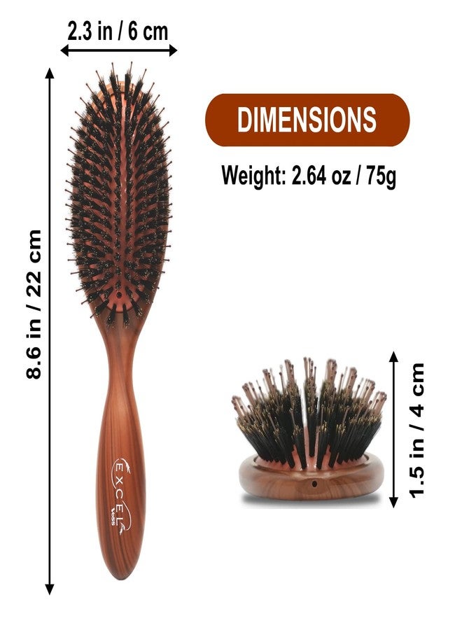 VESS Excel Mix Cushion Hair Brush EXC-1500 9 Row Round Type-English User Manual included-Made in Japan - Image 2