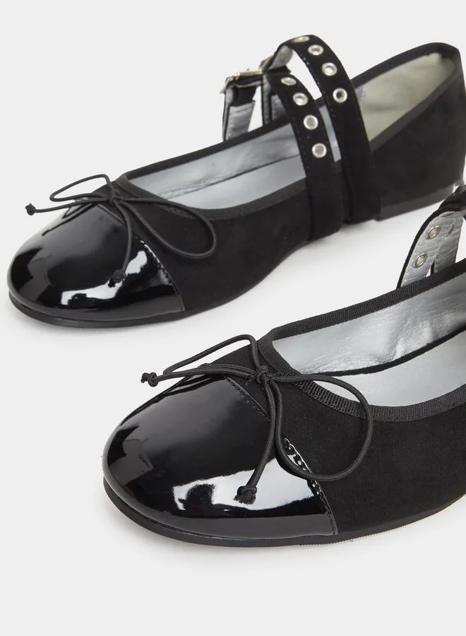 Styli Styli Double Buckle Marry Jane Shoes