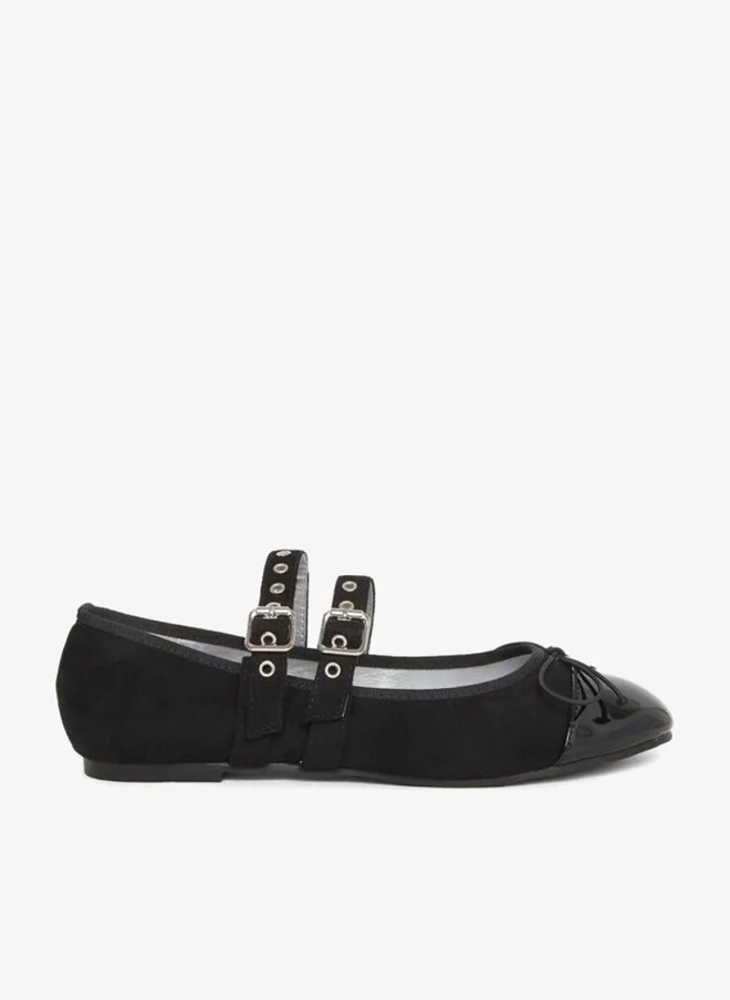 Styli Styli Double Buckle Marry Jane Shoes