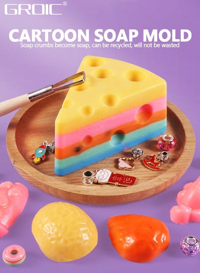 GROIC Gemstone Dig Kit, Dig Kits Archaeological Excavation Soap Blind Box, Explore Science Kits Stem Toys for Kids, Girl Digging Treasure Scraping DIY Bracelet Handmade Soap Blow Bubbles - Image 5