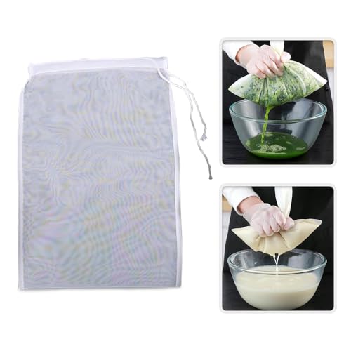 Karomouj Cheese Cloth Pack of 3 | Cotton Muslin Cloth Bag for Paneer, Curd, Sprouts, Juice, and Nut Milk Bags | Reusable Muslin Filter Cloth & Strainer Cloth for Kitchen Use - Image 2