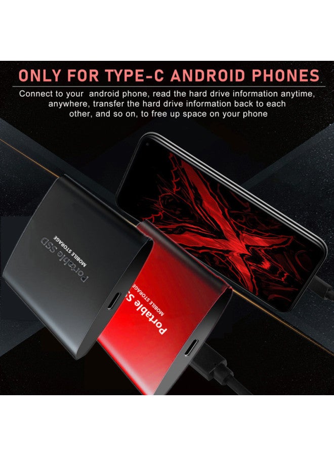 Upgrade Of 500GB-16TB Portable SSD For Solid State Mobile Hard Disk-Capacity:128TB-Interface:Red - Image 3