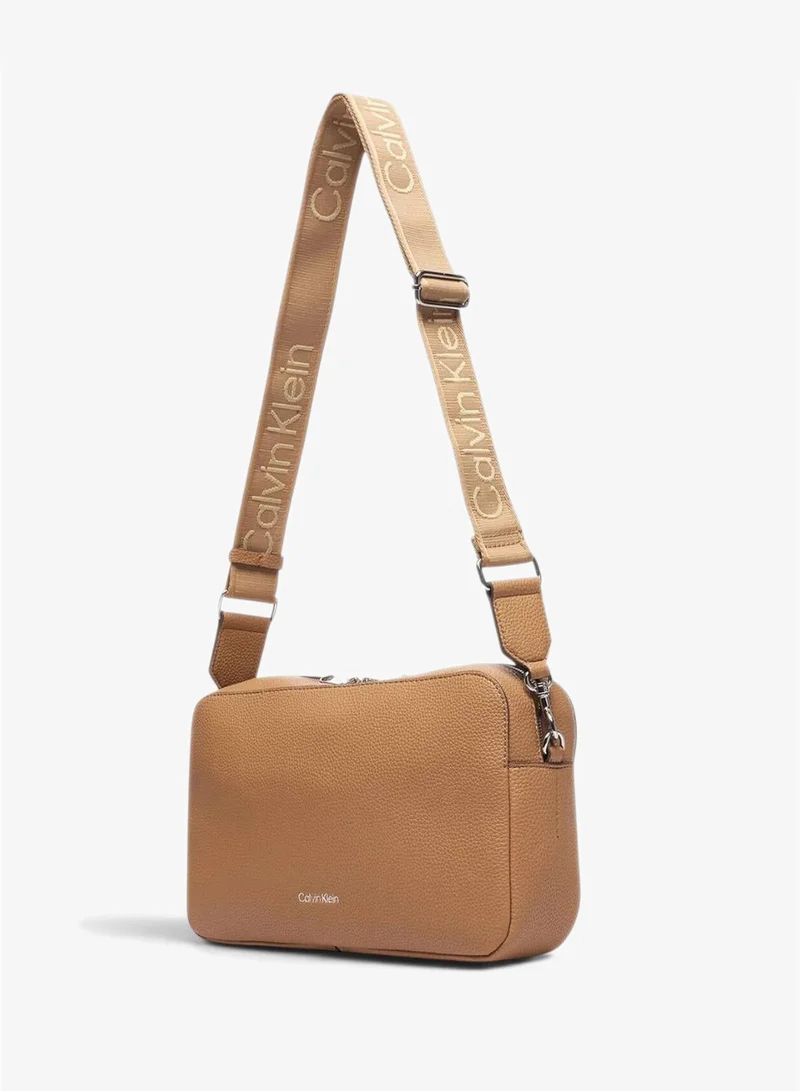 Calvin Klein Tannin Logo Strap Camera Bag for Women | Best Price UAE