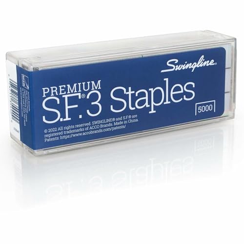 Swingline Staples, S.F. 3, Premium for Desktop Staplers, 1/4" Length, 105/Strip, 5000/Box, Jam Free, Half Strip (35440) - Image 4