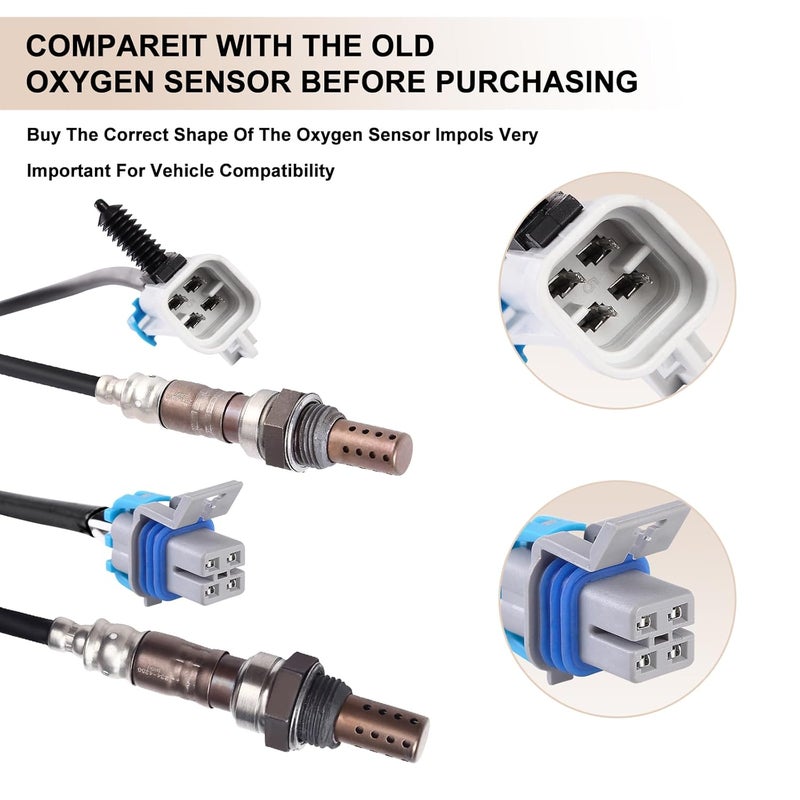 BLPextrm Oxygen O2 Sensor Upstream and Downstream Fits for Chevy Avalanche Suburban Silverado 1500 2500 3500HD Tahoe for GMC Sierra Yukon XL 20082012 48 53 60 62L Replace 2344668 2344256 4PCS - Image 4