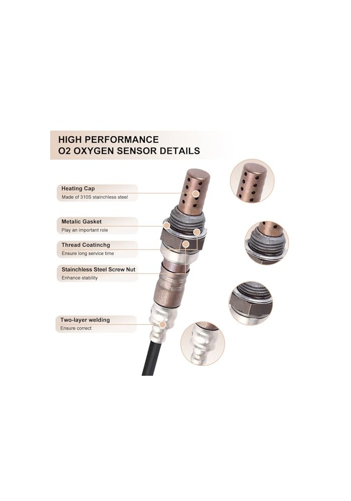 BLPextrm Oxygen O2 Sensor Upstream and Downstream Fits for Chevy Avalanche Suburban Silverado 1500 2500 3500HD Tahoe for GMC Sierra Yukon XL 20082012 48 53 60 62L Replace 2344668 2344256 4PCS - Image 3