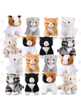 16 Pcs Cat Stuffed Animals Bulk 5 Inch Kitten Plush Toy Assorted Cute Stuffed Cat Small Fluffy Stuffed Animal Toy For Classroom School Pet Birthday Party Favor Supplies(Cute Style) - pzsku/Z4396B71E4B0CBFA34CB6Z/45/_/1732773605/1123fc12-30d6-4491-a146-3fce9ef1e695