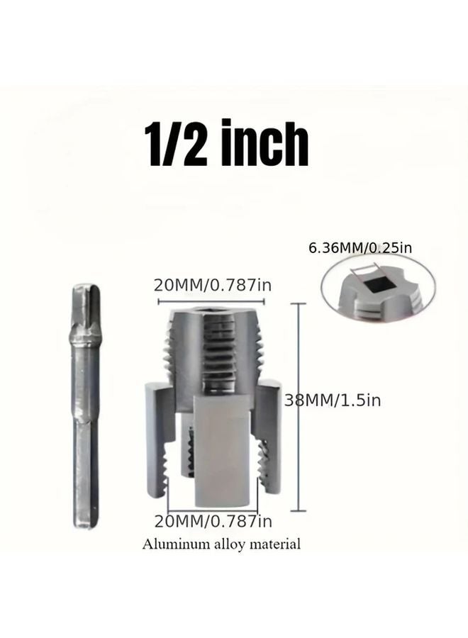 1 2 Inch PPR Pipe Threader Set With Taps And Dies For Internal External Thread Cutting - Image 1