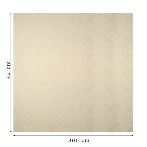 RichAxis Multi-Purpose Shelf Mats Roll – Fridge Liners, Kitchen Shelf Covers, Cupboard Sheets for Wardrobe & Drawers (Beige, 45X300) - Image 2