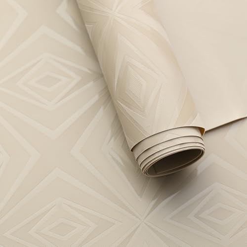 RichAxis Multi-Purpose Shelf Mats Roll – Fridge Liners, Kitchen Shelf Covers, Cupboard Sheets for Wardrobe & Drawers (Beige, 45X300) - Image 1