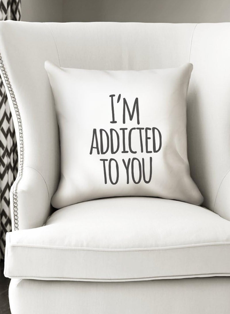 I'm Addicted To You Love Couples White Pillow - Image 5