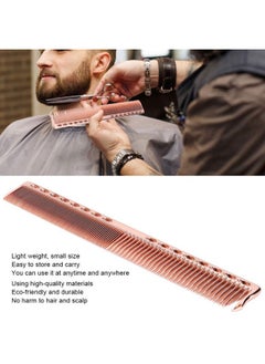 Sonew Styling Comb 2Pcs Professional Stainless Steel Haircut Comb Salon Hairdressing Comb Styling Tool For All Hair Types Fine And Wide Tooth Hair Barber Comb(Rose Gold)  - Image 4