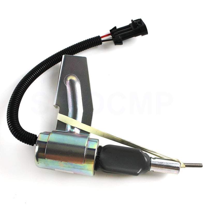 SINOCMP 2003ES 1813867C1 Stop Solenoid Valve Fuel Shut Off 12V Flameout Switch 2003ES-1813867C1 for Diesel Fuel Engine Equipment, 3 Month Warranty - Image 3