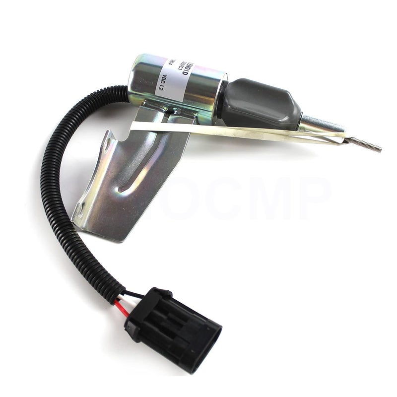SINOCMP 2003ES 1813867C1 Stop Solenoid Valve Fuel Shut Off 12V Flameout Switch 2003ES-1813867C1 for Diesel Fuel Engine Equipment, 3 Month Warranty - Image 2