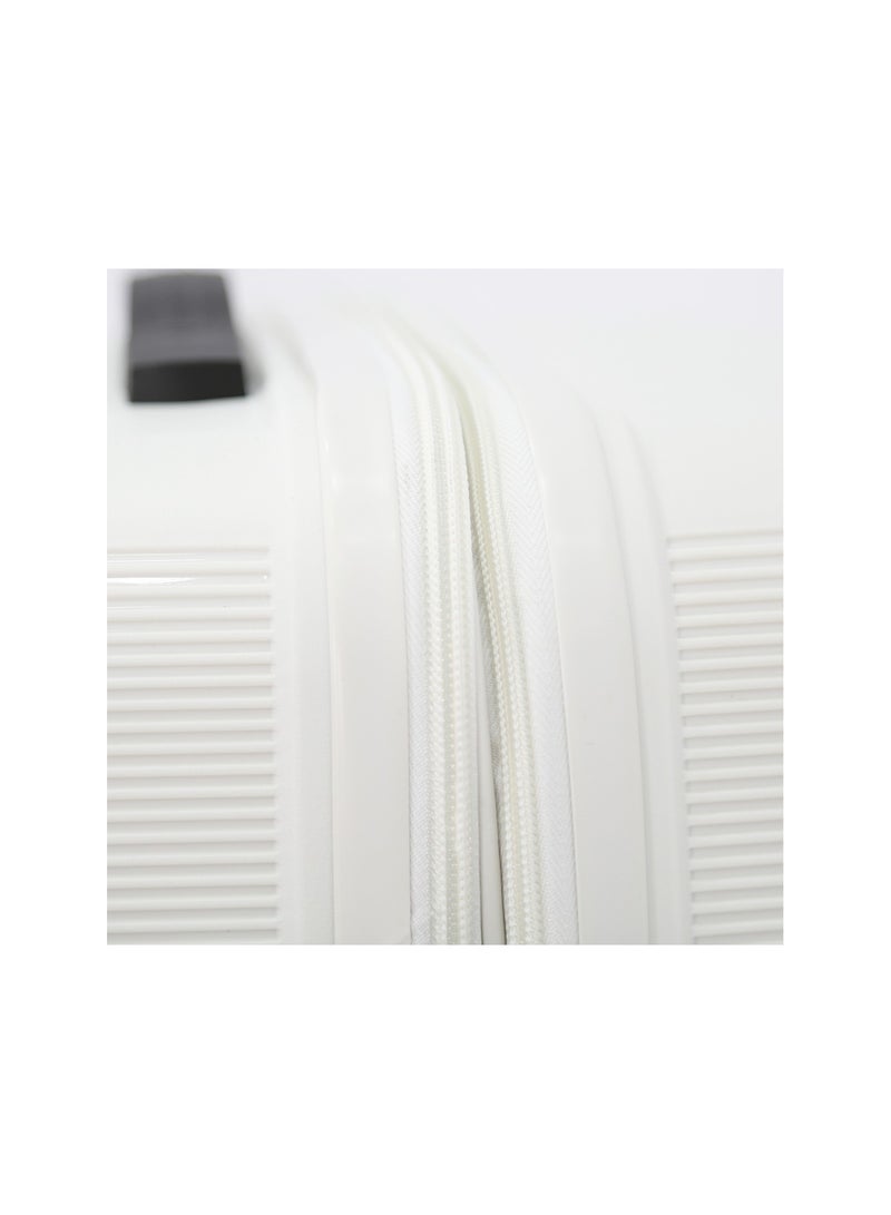 Fancl مجموعة من 3 قطع من حقائب الأمتعة ذات الجوانب الصلبة، باللون الأبيض (S-20"، M-24"، L-28") - Image 5