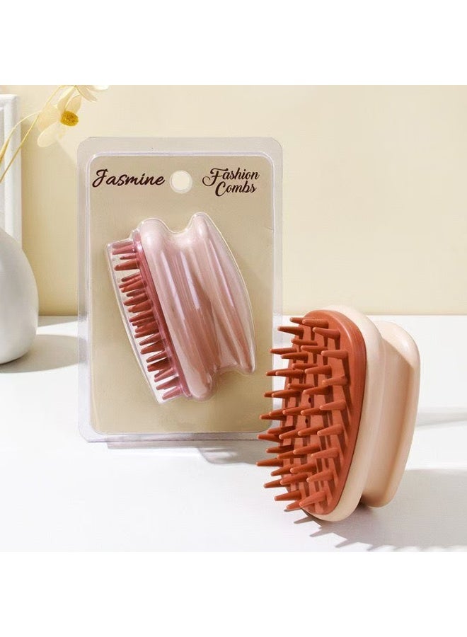 عام فرشاة شامبو تدليك فروة الرأس من السيليكون، فرشاة فروة الرأس، تزيل القشرة ونمو الشعر، مناسبة لجميع أنواع الشعر - Image 1