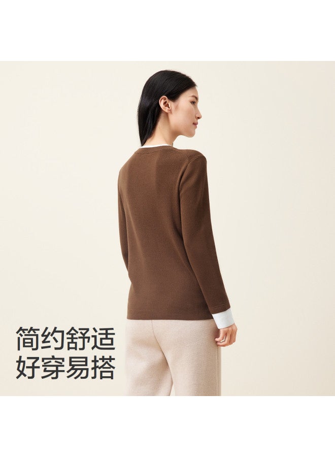 purcotton Women'S Cotton Sweater For Autumn And Winter, 100% Cotton Basic Layering Top - Image 5