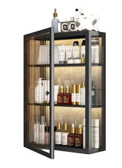 Cool Baby 3 Layer Bathroom Storage Cabinet Shelf Wall Mounted Storage Cabinet with Transparent Door for Bedroom Bathroom Living Room Kitchen Storage Cabinet  - Image 1