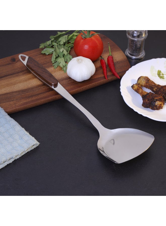 Royalford Stainless Steel Turner Silver/Brown 12cm - Image 4