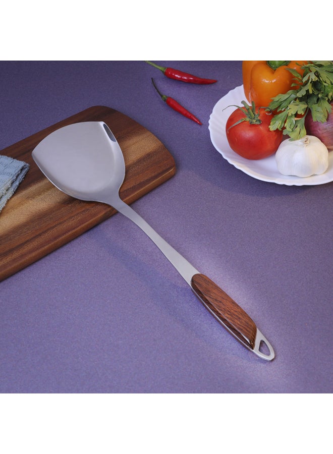 Royalford Stainless Steel Turner Silver/Brown 12cm - Image 1