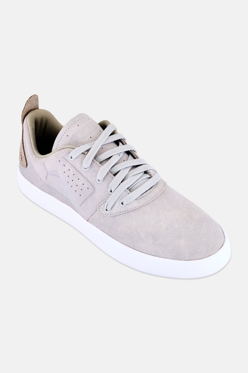 Puma x Scuderia Ferrari Men Ei Maestro Lace Up Outdoor Shoes, Light Grey - Image 1
