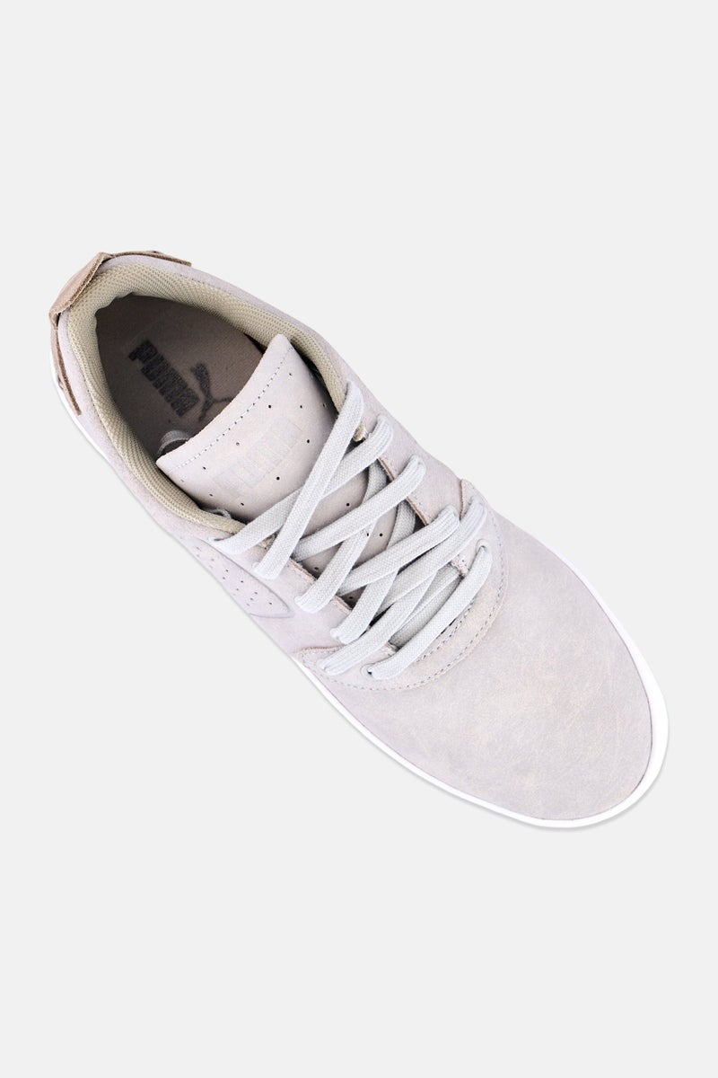 Puma x Scuderia Ferrari Men Ei Maestro Lace Up Outdoor Shoes, Light Grey - Image 3